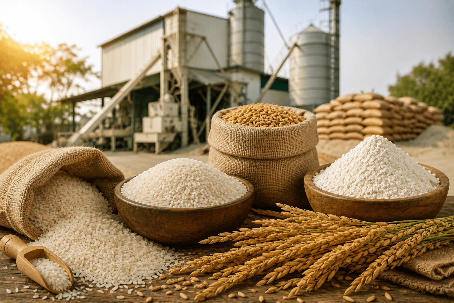 Raw grain and rice processing - Dashmesh Rice Mill